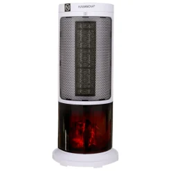 Termoventilatore caminetto 1800 w bianco