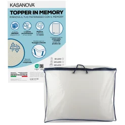 Topper 1 piazza e mezza in memory traspirante
