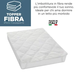 Topper 1 piazza e mezza massaggiante No Stress