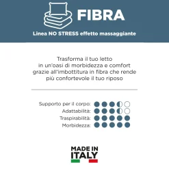 Topper 1 piazza e mezza massaggiante No Stress