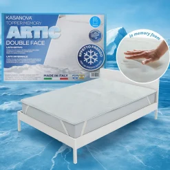 Topper 1 piazza e mezza memory effetto rinfrescante Artic