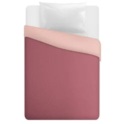 Trapuntino 1 piazza e mezza double face rosa chiaro scuro