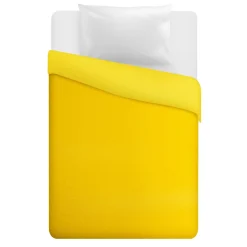 Trapuntino 1 piazza e mezza double face giallo chiaro scuro