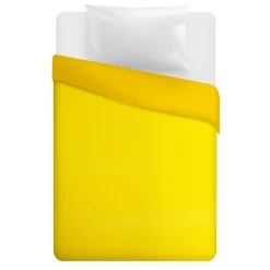 Trapuntino 1 piazza e mezza double face giallo chiaro scuro