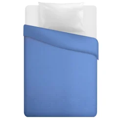 Trapuntino 1 piazza e mezza blu microfibra