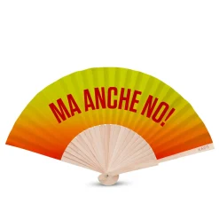 Ventaglio legno con scritta ma anche no giallo
