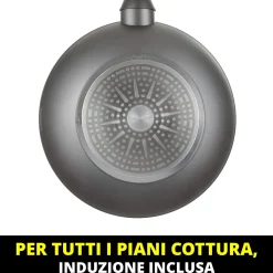 Wok 28 cm antiaderente con coperchio Collection