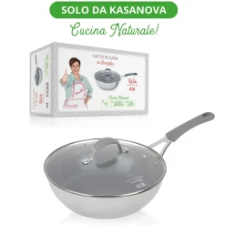 Wok induzione 28 cm con coperchio Fatto in casa da Benedetta