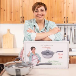 Wok induzione 28 cm con coperchio Fatto in casa da Benedetta